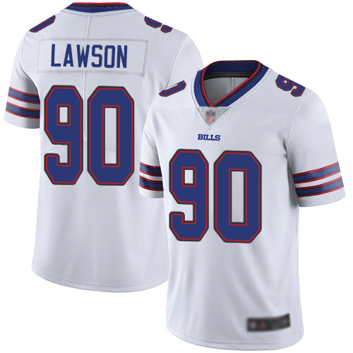 Men Buffalo Bills #90 Shaq Lawson White Vapor Untouchable Limited Player NFL Jersey